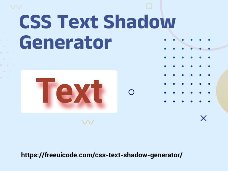 CSS Text Shadow Generator 1 CSS Text Shadow Generator