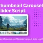 Free Thumbnail Carousel Slider Script