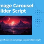 Responsive Image Carousel Slider Script